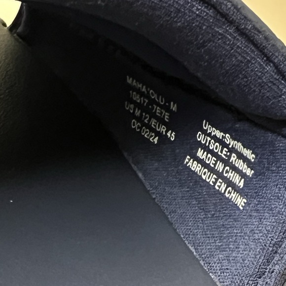 OluKai‎ Olu-Men's Slide Sandal Moonlit Ocean Blue Water Friendly Comfort 12 NWT - Picture 7 of 7